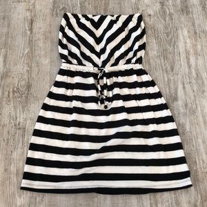 Striped beach coverup